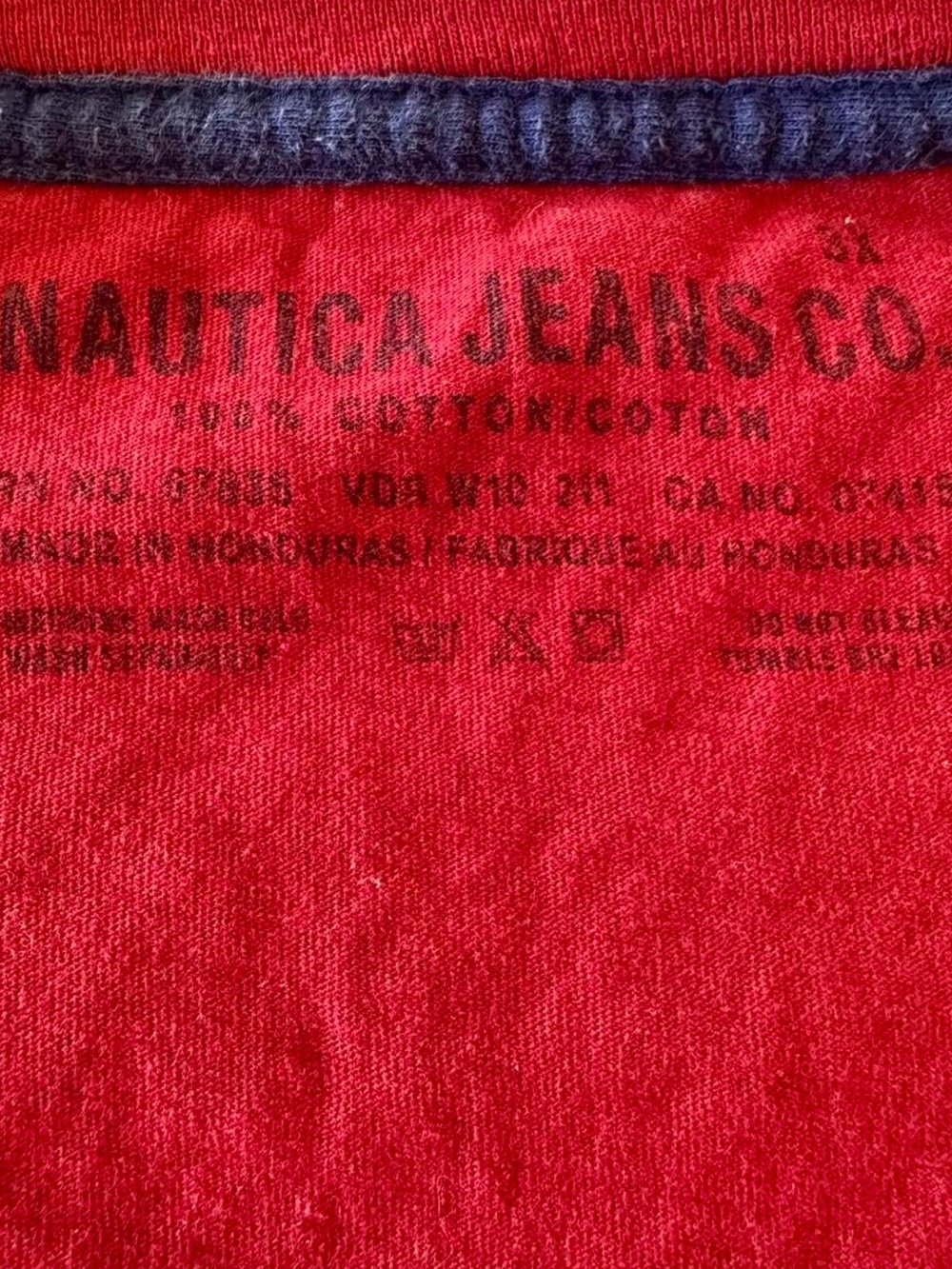 Nautica Lifeguard Graphic Tee Oversized Red Surf Rescue Cotton Y2K Streetwear 3X - Picture 4 of 6
